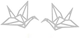 925 Sterling Silver Origami Stud Earrings