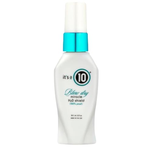 Image of It's A 10 Miracle Blow Dry H2O Shield Spray, Heat Protectant & Humidity Resistant Styling Spray, Frizz Control, Lightweight Anti-Humidity Formula for All Hair Types, 2 oz
