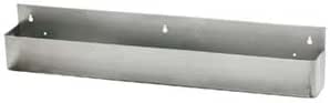 Single 32-Inch Stainless Steel Speed Rail with Mounting Keyholes, 8 Bottle Capacity