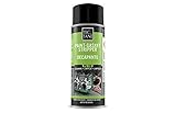 Este spray se puede aplicar sobre madera, metal, vidrio, cerámica, polietileno y polipropileno.