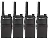 Paquete de 4 walkie talkies de radio de dos vías Motorola RMU2040 (UHF)