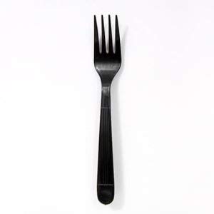 Empress Heavyweight Disposable Fork, Black, 1000 Forks/Carton (1 Carton)