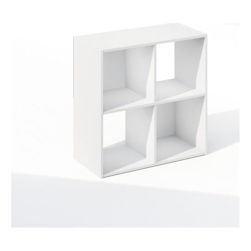 Librería de 4 cubos Furinno PELLI minimalista y resistente para dormitorio 2