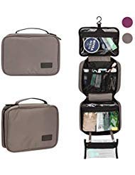 Travel Organizer Toiletry Bag with Detachable TSA Small Clear Bag for Men/Women, Hanging Toiletry Kit with Hook for Travel/Vacation/Home Hold Use
