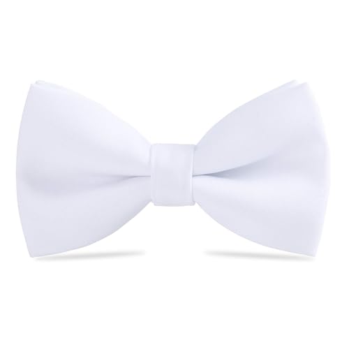 Image of WELROG Classic Pre-Tied Bow Tie for Children & Adults Solid Color Adjustable Bowtie