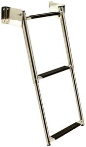 Stainless Steel 3-Step Transom Mount Ladder
