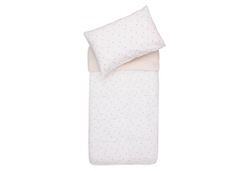 Jollein Ropa de cama infantil Harvest, natural, 100 x 140 cm, 100% algodón, certificado Öko-Tex, ropa de cama de bebé con funda de almohada
