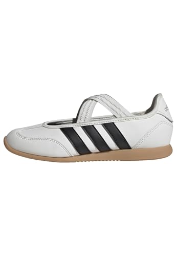adidas Unisex-Kids Barreda Mary Jane J White/Black/Silver Metallic 5.5