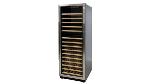 Elite Kitchen Supply Commercial Dual Zone Wine Cooler Refrigerator, ETL 150-200 Bottles Fridge Merchandiser, Restaurant Bar Grocery Store