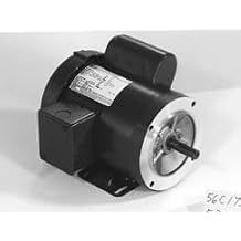 Marathon G1515 56C Frame Totally Enclosed Fan Cooled 5KC42GN0018 General Purpose Motor, 1/2 hp, 1800 RPM, 115/230 VAC, 1 Phase, 1 Speed, Ball Bearing, C-Face, Capacitor Start
