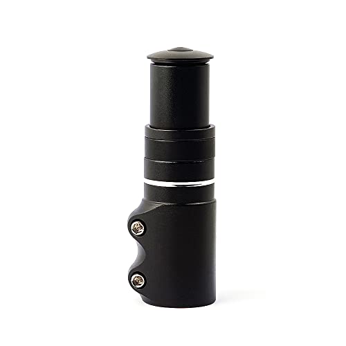 Fahrräder Vorbauten Adapter Gabel Vorbau Extender Fahrrad Lenker Riser für MTB Mountainbike, Rennrad, BMX, Fixed Gear Fahrrad (Schwarz) Cover