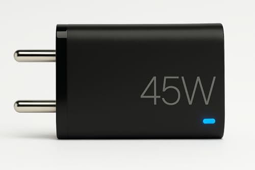 Image of 45W Type C Rapid Charger Adapter Compatible with Google Pixel 10 /10 Pro /10 Pro XL /9A / 9 Pro XL / 9 Pro /8 Pro /8 /3A Pro /2 | Laptop /Tablet /Chromebook & Support 30 W Other USB C Devices Quick Charge, Black