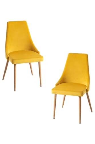 Regalos Miguel Packs Sillas Comedor 2 Stoik Wood Amarillo