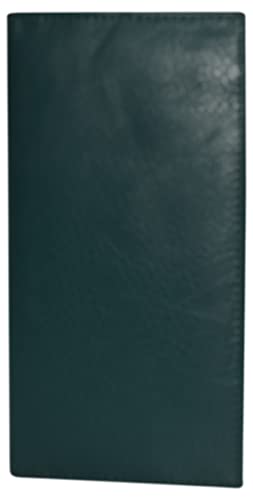 Funda de piel auténtica para chequera y portadocumentos Marshal Regular verde