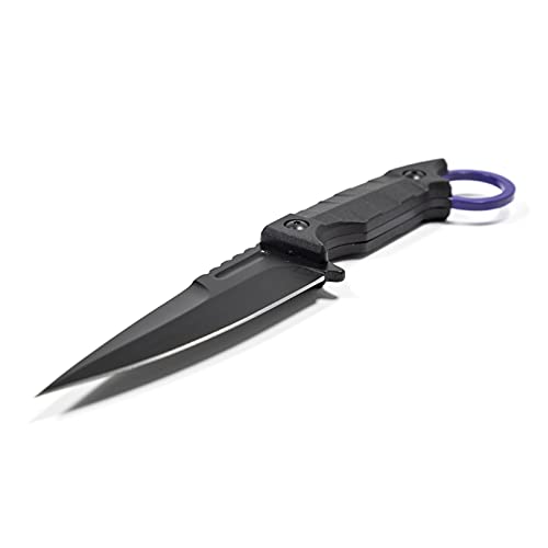 Asr Tactical Full Tang Spear Point Blade Slim Kydex Sheath Hook Handle - Purple #TOP2