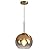 KCO Lighting 1-Light Modern Glass Pendant Lights Large Gold Globe Pendant Light Mid Century Single Pendant Light Kitchen Island Dining Room Lighting Fixtures Ceiling Hanging