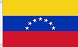 AZ FLAG - Bandera Venezuela Antigua - 90x60 cm - Bandera Venezuelana Antigua 100% Poliéster con Ojales de Metal Integrados - 50g - Colores Vivos Y Resistente A La Decoloración