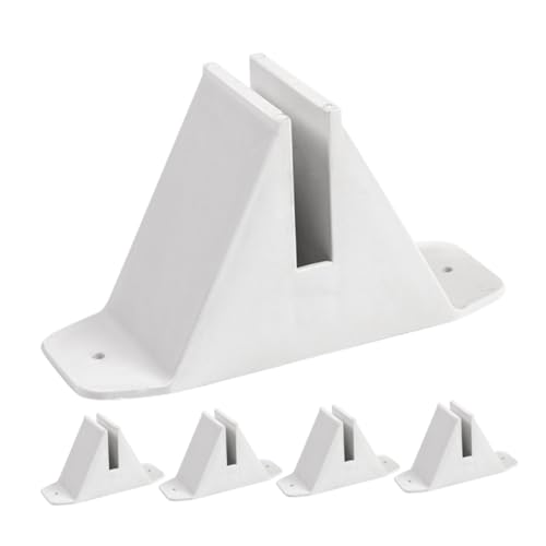 Sosoport 5 Piezas Base de la Cerca Soporte de publicaciones Pararse Apoyo Deber Ancla Soporte para Vallas Base para Vallas de Valla Soporte de Valla de piquete el plastico