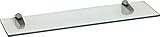 aus Sicherheitsglas (ESG) ib style® Glasregal 8mm  inkl. Clip PELI Verchromt 12 Größen 3 Dekore Klar  60x30cm