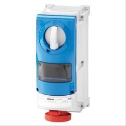 Prise murale IP66 3P+E 16A 400V 6h boîtier industriel étanche triphasé