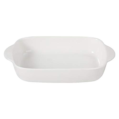 Weiße kleine Auflaufform, rechteckig, aus Keramik, für Auflaufform,...