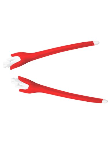 Image of Eye Opening Stuff Replacement White Temples Arms For Oakley Radar EV OO9275 Sunglasses - Red
