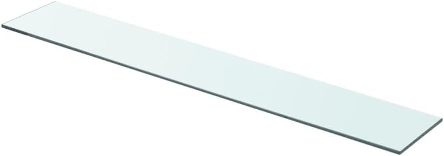 vidaXL Glass Panel Set of 2 Clear Tempered Glass 31.5 x 4.7 in