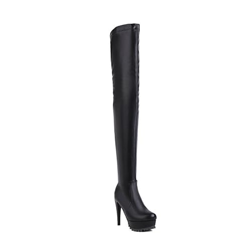 Bottes élastiques au-dessus du genou résolvant le manque de confort