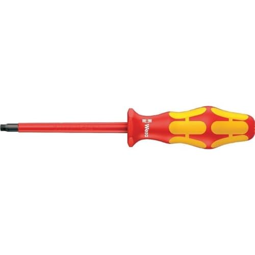 Wera 168i #2 x 4in Kraftform Plus square insulated screwdriver, #2 x 4 in.