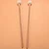 Hacbop 313641 2 Pcs Drum Mallets, Drum Sticks Double Head Drum Cymbal Gong Mallet Soft Hammer Sticks Mallets Rods rubber Hammer 38.5cm/15.1inch,white #2