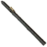 BAFlute Native American Style Flute, 362hz F# Medium Low Pitch Flute, 3D Printed, Black, 432hz Tunned