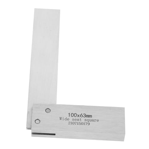 KALLORY Carbon Steel L-Shaped Square Ruler Engineer Measuring Tool Woodworking Angle Ruler