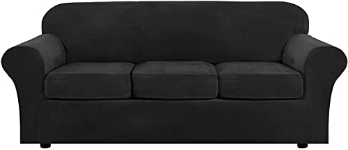Housse de canapé velours de luxe extensible durable - 2