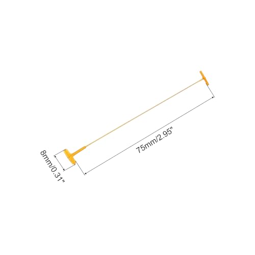 QUARKZMAN 2000 Stück Etikettierpistole Heftfäden Sicherheitsfäden, 75mm Standard für Etikettierpistolen, für Kleidung Etikettierung und Textil Karton Tag (Orange)