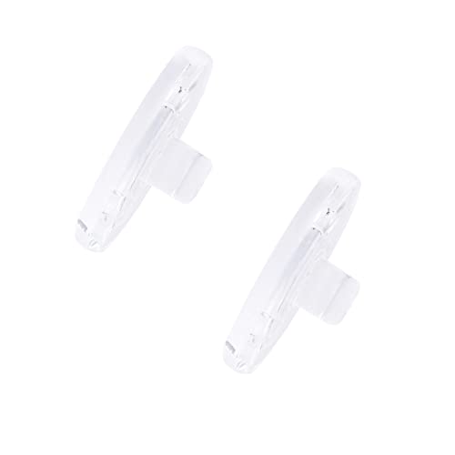 PapaViva Replacement Nose Pads Nose Pieces for Oakley Ejector OO4142 - Asian Fit (2 works Packed), Clear - Asian Fit (2 works Packed) - Image 3