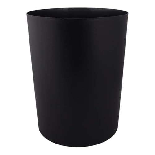 Poubelle de bureau et maison lot de 2 en plastique noir sans contact