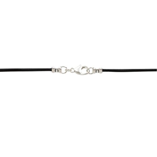 DragonWeave Sterling Silver 1.8mm Fine Black Leather Cord Necklace - ANY LENGTH3