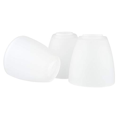 Kira Home Armada 5' Pendant Light Glass Shade Replacement w/Frosted Cone Shape (Set of 3), Bathroom...