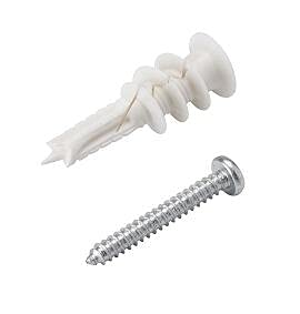 Wall Anchors w/Screws, Nylon