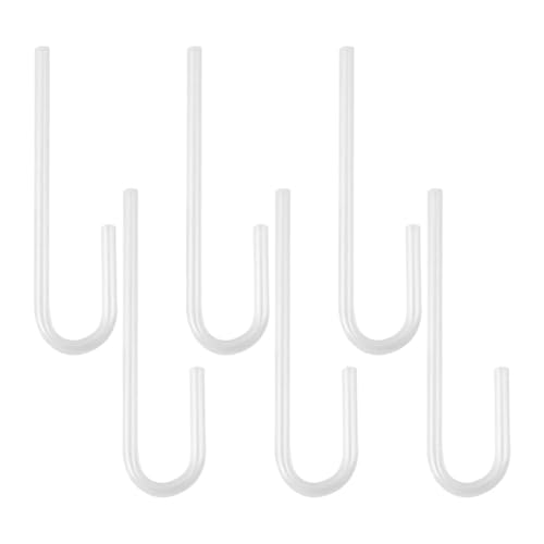 6pcs Acrylic U Shape Tubes, Tubing Tap Accessories Acrylic Transparent Elbow Fitting Curved Tubes Diameter 5mm