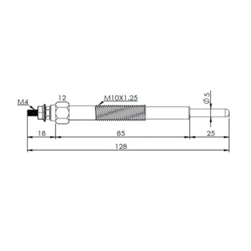 Bougies de préchauffage PM163 d'allumage haute résistance pour Canter