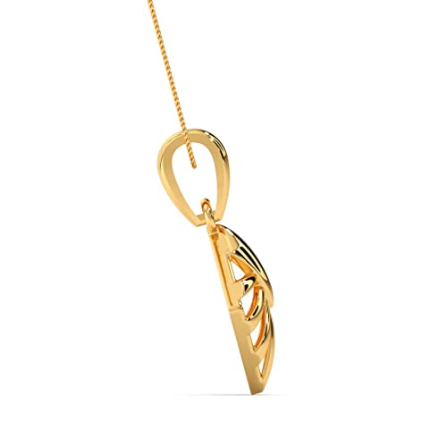 Image of CANDERE - A KALYAN JEWELLERS COMPANY BIS Hallmark 18k Lightweight Yellow Gold Pendant for Women