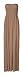 Forever Women's Plus Size Plain Boobtube Elasticated Sheering Maxi Dress
