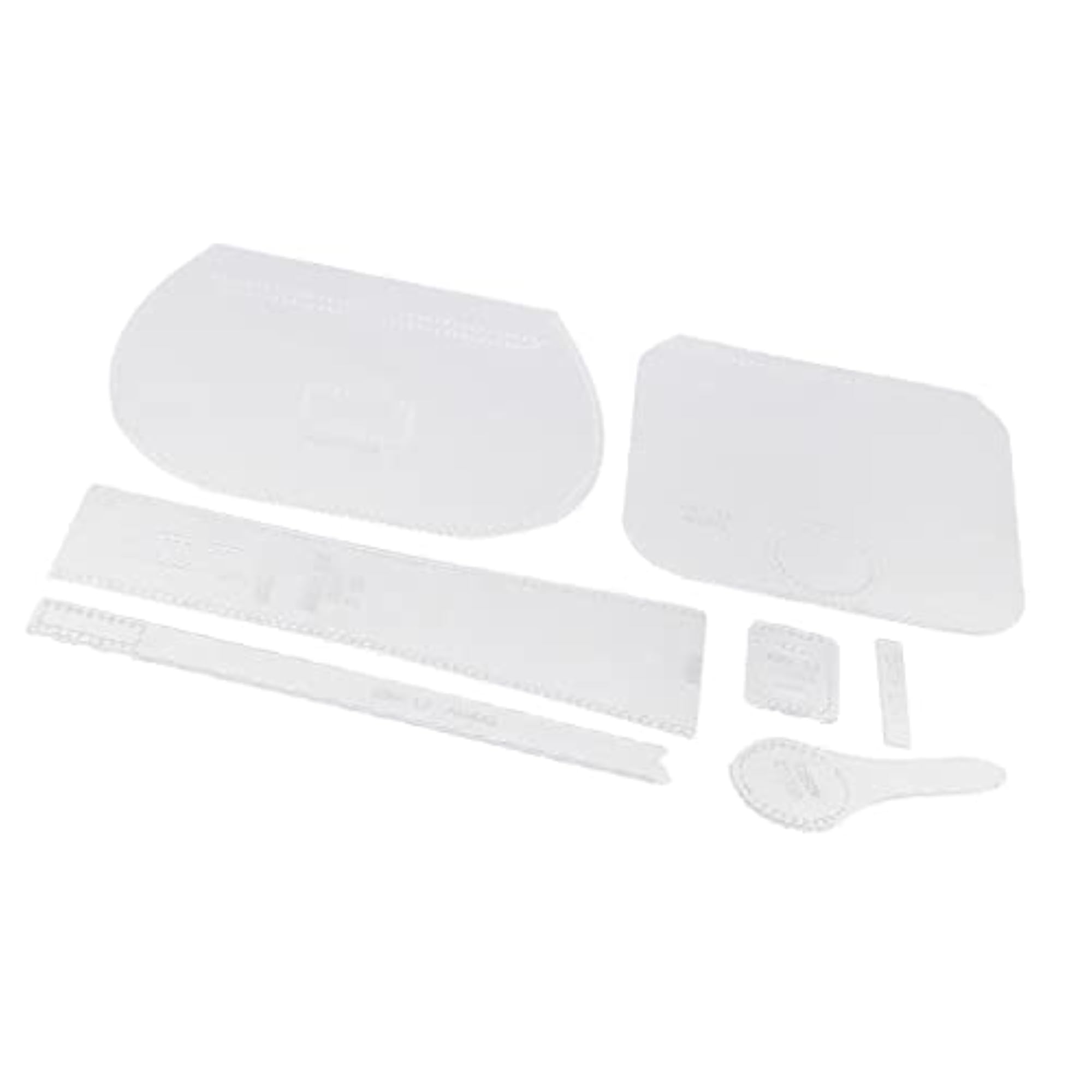 7 Pieces Leathercraft Acrylic Pattern Stencil Templates
