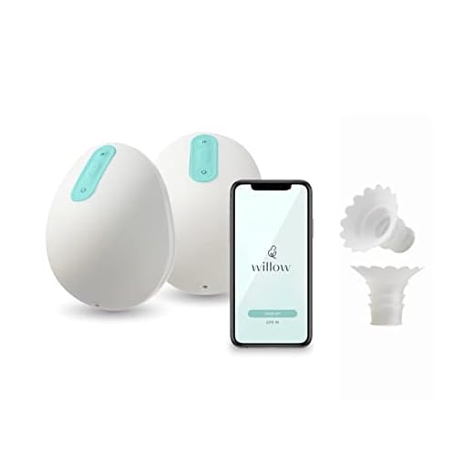 Willow Pump Wearable Double Electric Breast Pump + Sizing Insert Bundle Size 17mm | Willow® 3.0 Leak-Proof Wearable Breast Pump with App | The Only Pump That Lets You Pump in Any Position