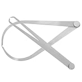 Hemobllo Stainless Metal Internal External Caliper Set 200mm with Firm Friction Joint, Precision Measuring Tool for Industrial and Sculpture Use