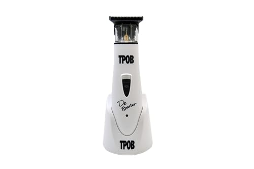TPOB Ghost X Beard Trimmer Hair Clippers for Men, Professional Hair Trimmer DLC Blade Trimmer Cordless Rechargeable Edgers Clippers Electric Beard Trimmer Shaver for Home use or Barber (Ghost X White)