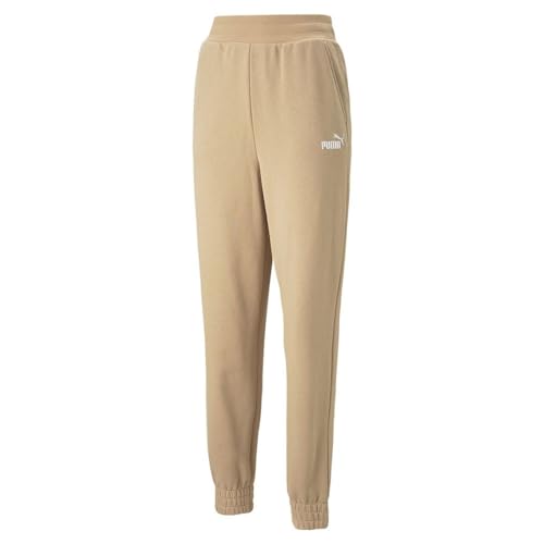 Puma Pantalón Largo Deportivo Embroidery High Beige Mujer, Talla XS