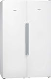 form_factor; Side-by-Side Siemens KA95NAWEP iQ500 Europäischer Side by Side / E / 349 kWh/Jahr / 588 l / hyperFresh Plus / LED-Innenbeleuchtung / superCooling