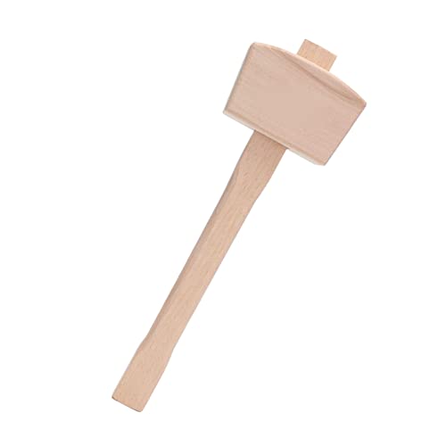 FTVOGUE Mazos de Madera, Carpintero de Carpintericias Mallet de Haya Mazor Alta, Peso Ligero para Estudio de Carpintería, Bloques de Madera, Mazos
